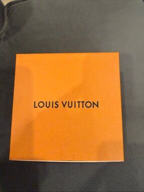 Belt box Louis Vuitton Orange Gift Box with Black Logo